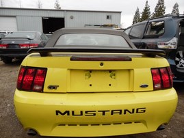 2001 FORD MUSTANG GT YELLOW CONV 4.6L AT F18025